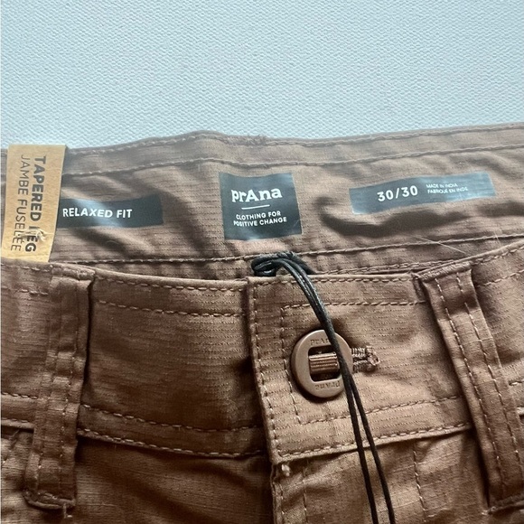 NWT PrAna Men's Double Peak Convertible Pant Fit 30x30 Antique Bronze MSRP $110 - Picture 8 of 11